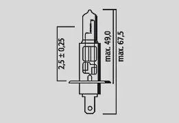 FLOSSER Halogenstrålkärlampa H1 12V 55W P14,5S bild 3 PMMEDIA:39c69770559b66c5