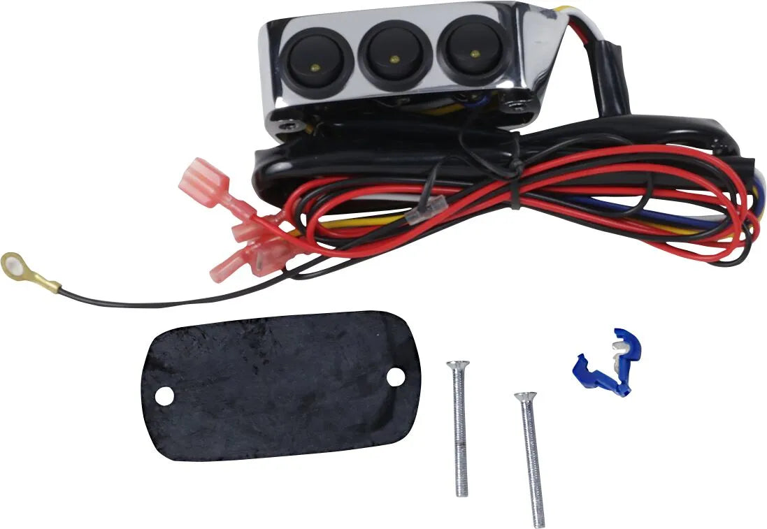 SHOW CHROME LED Switch Block Assembly i krom bild 3 PMMEDIA:601c120c1ae871ca