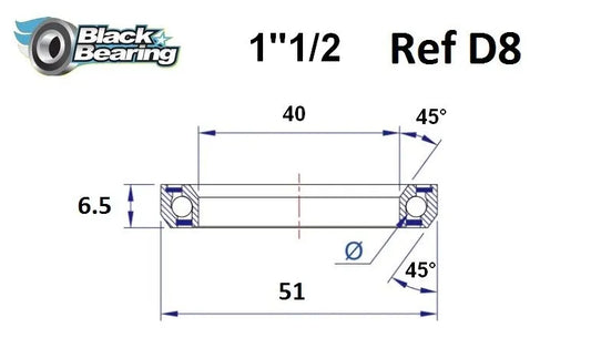 BLACK BEARING Headsetlager HB 40X51X6.5MM 36°/45° bild 1 PMMEDIA:2c9dd867cffb8f7c
