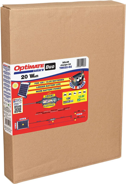 TECMATE OptiMate™ 20 W Solar DUO Batteriladdare/Underhåll bild 2 PMMEDIA:a9c29cd6edbd9bb9