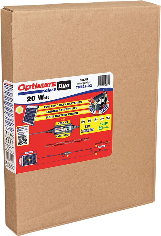 TECMATE OptiMate™ 20 W Solar DUO Batteriladdare/Underhåll bild 2 PMMEDIA:a9c29cd6edbd9bb9