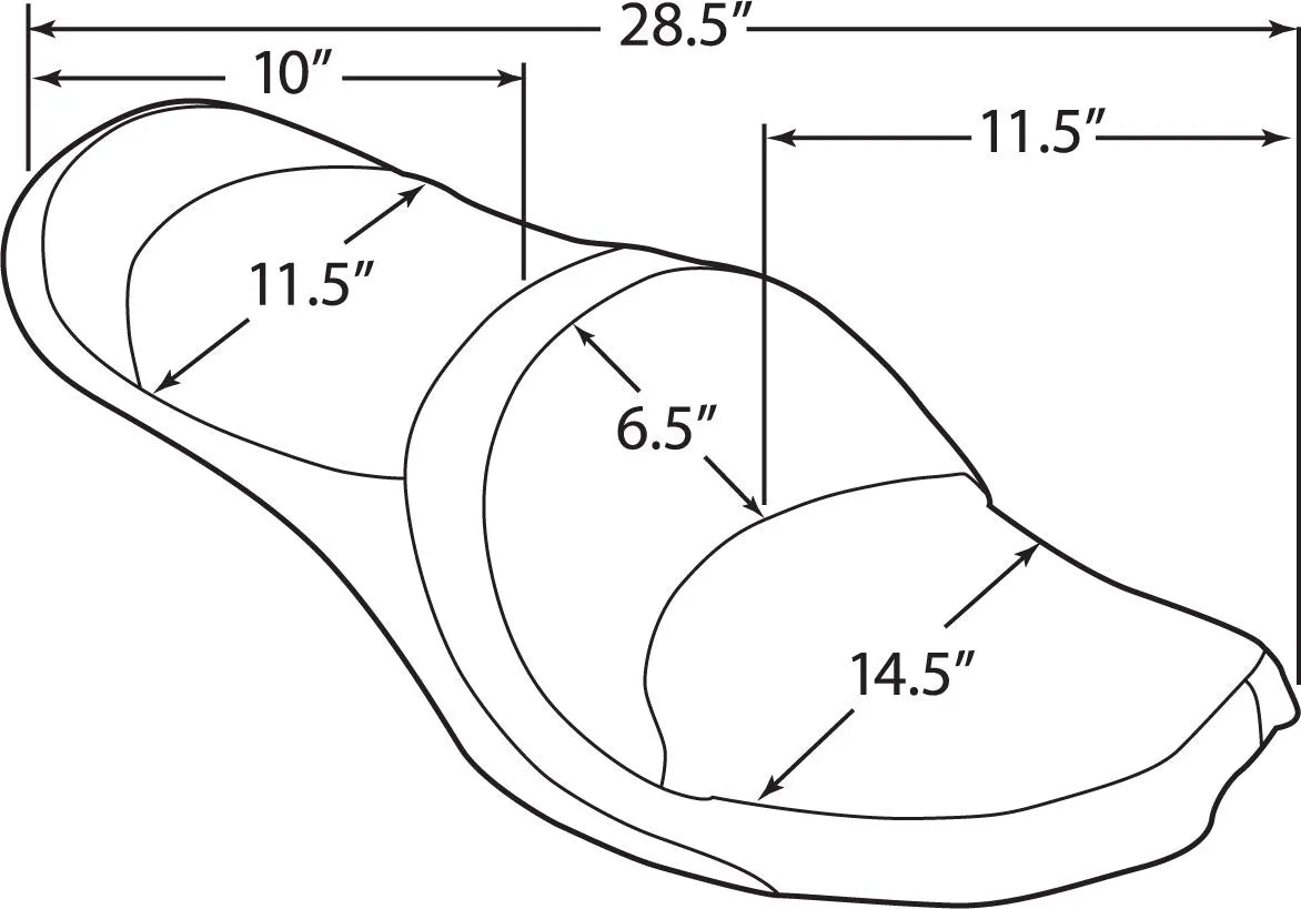 DRAG SPECIALTIES SEATS 2-Up Double Bucket Vinyl Sadel bild 5 PMMEDIA:80b89b35e7fe1eab