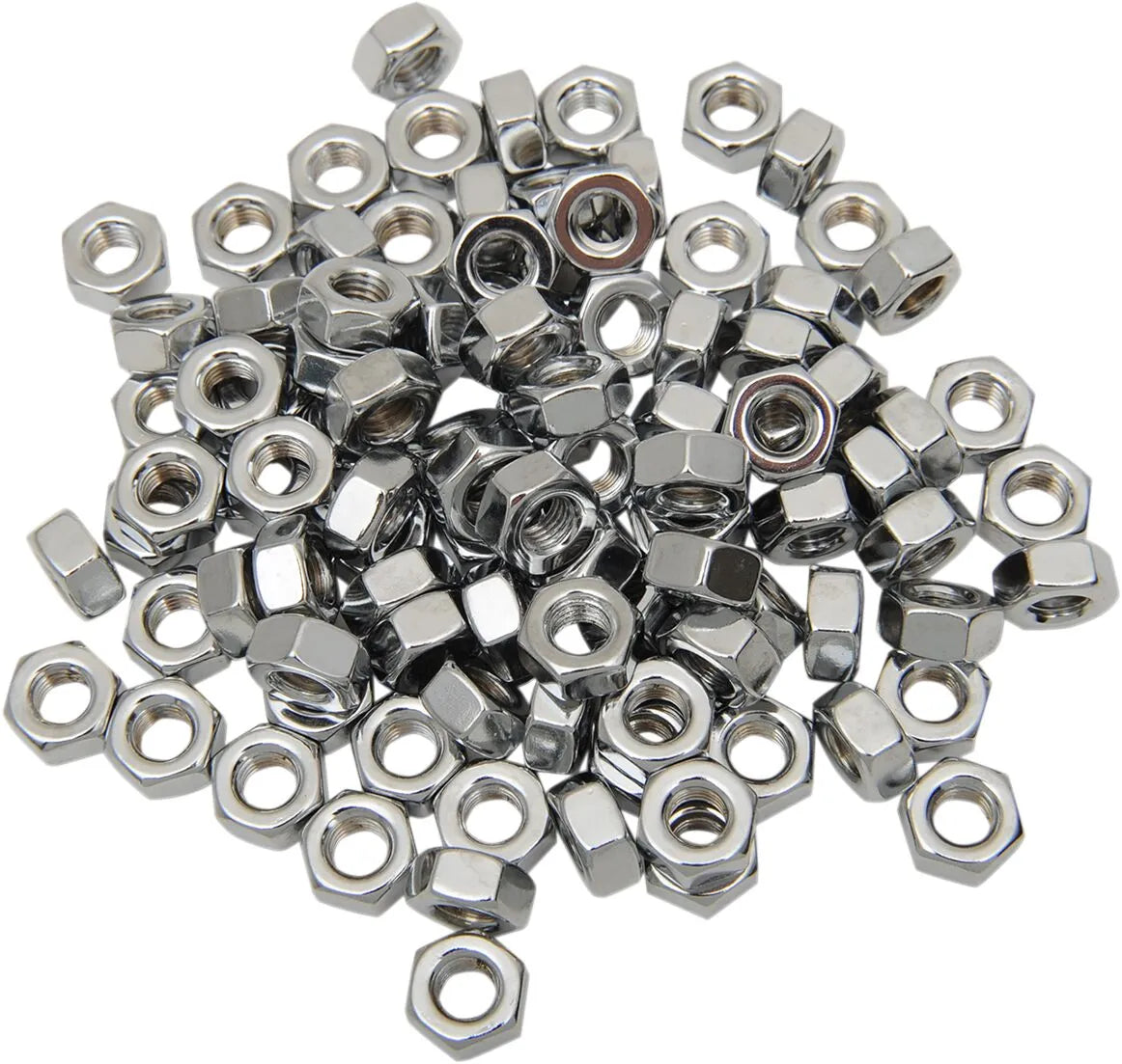 DRAG SPECIALTIES 1/4"-28 Kromade Sexkantsmuttrar 100-pack bild 2 PMMEDIA:9fa4ed426c40fc36