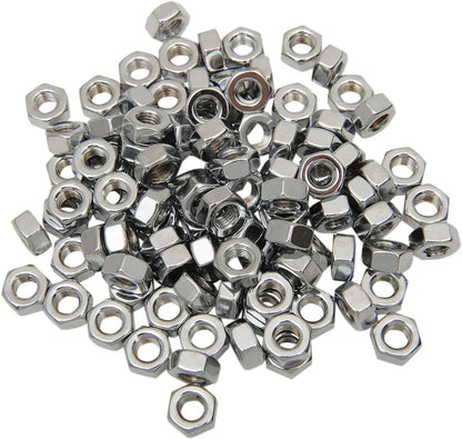 DRAG SPECIALTIES 1/4"-28 Kromade Sexkantsmuttrar 100-pack bild 2 PMMEDIA:9fa4ed426c40fc36