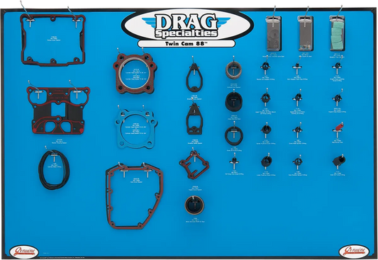 DRAG SPECIALTIES Packningsdisplay för Twin Cam motorer bild 1 PMMEDIA:7180f3c611bf4fe1