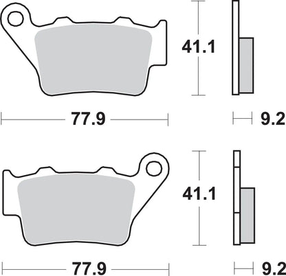 Sbs HF Street Ceramic Organic Brake Pads Bromsbelägg keramik bild 5 PMMEDIA:d5a03818f986e01f