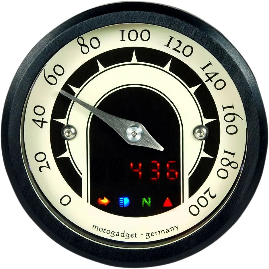 MOTOGADGET Mst Analog Speedometer 49mm Svart bild 1 PMMEDIA:4118316f025510cf