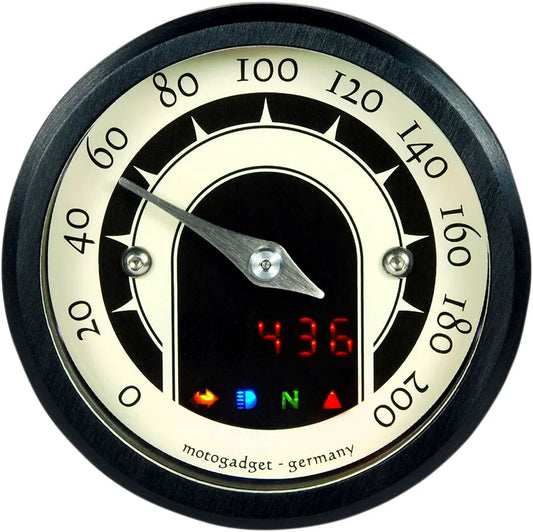 MOTOGADGET Mst Analog Speedometer 49mm Svart bild 1 PMMEDIA:4118316f025510cf