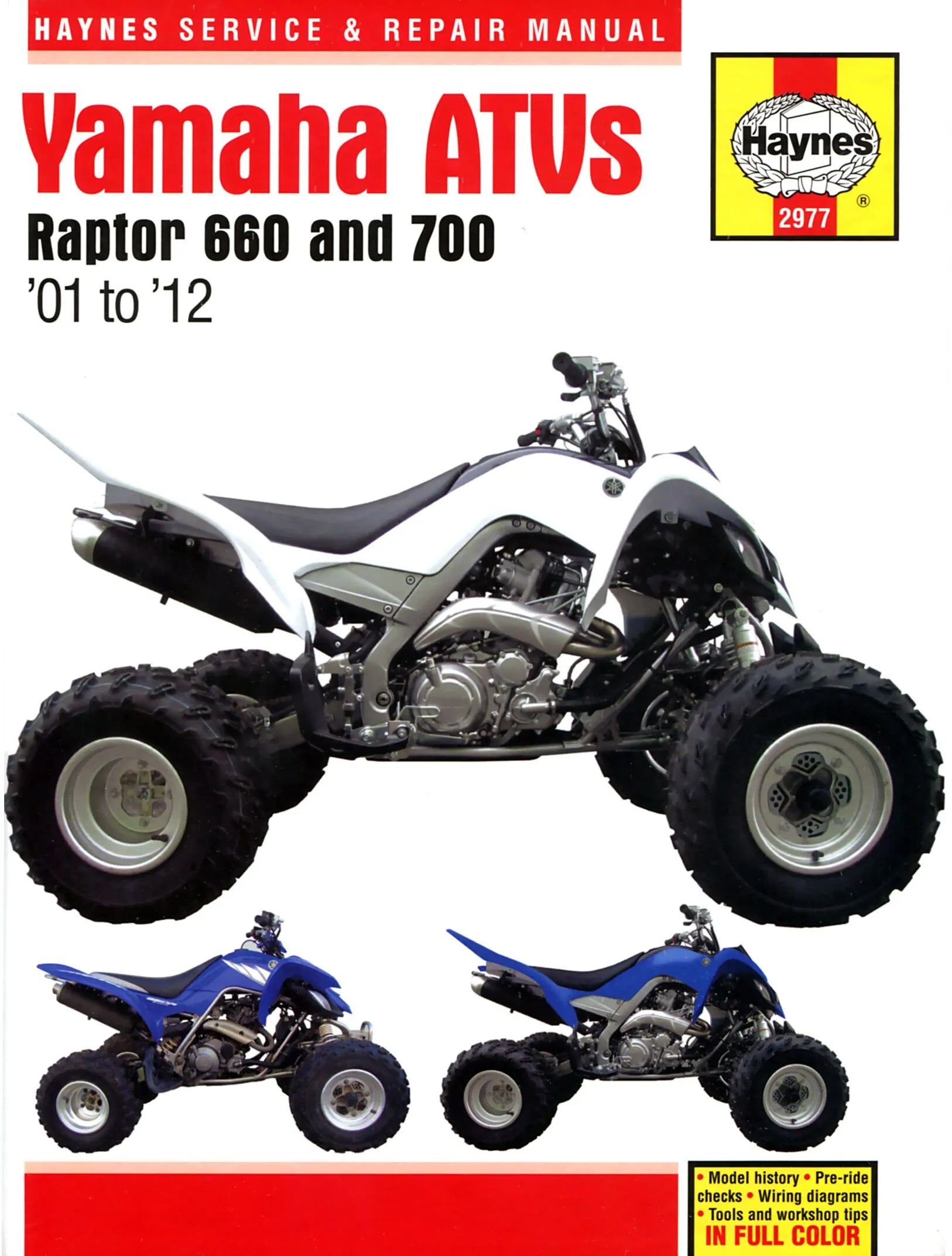 HAYNES Service Manual Yamaha Raptor 660 & 700 bild 1 PMMEDIA:8a07d2609ff92c38