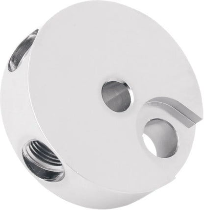 Drag Specialties Chrome Steel Front Brake Tee with Fittings for Dual-Disc Applications Tillbehör bromsledningar bild 3 PMMEDIA:368b6f9dd32ad61d