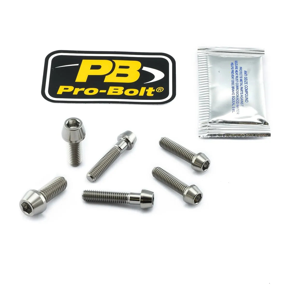 PRO BOLT Titanium Clip-On Styre Monteringsskruvsats bild 1 PMMEDIA:154437ccefb2ecb0