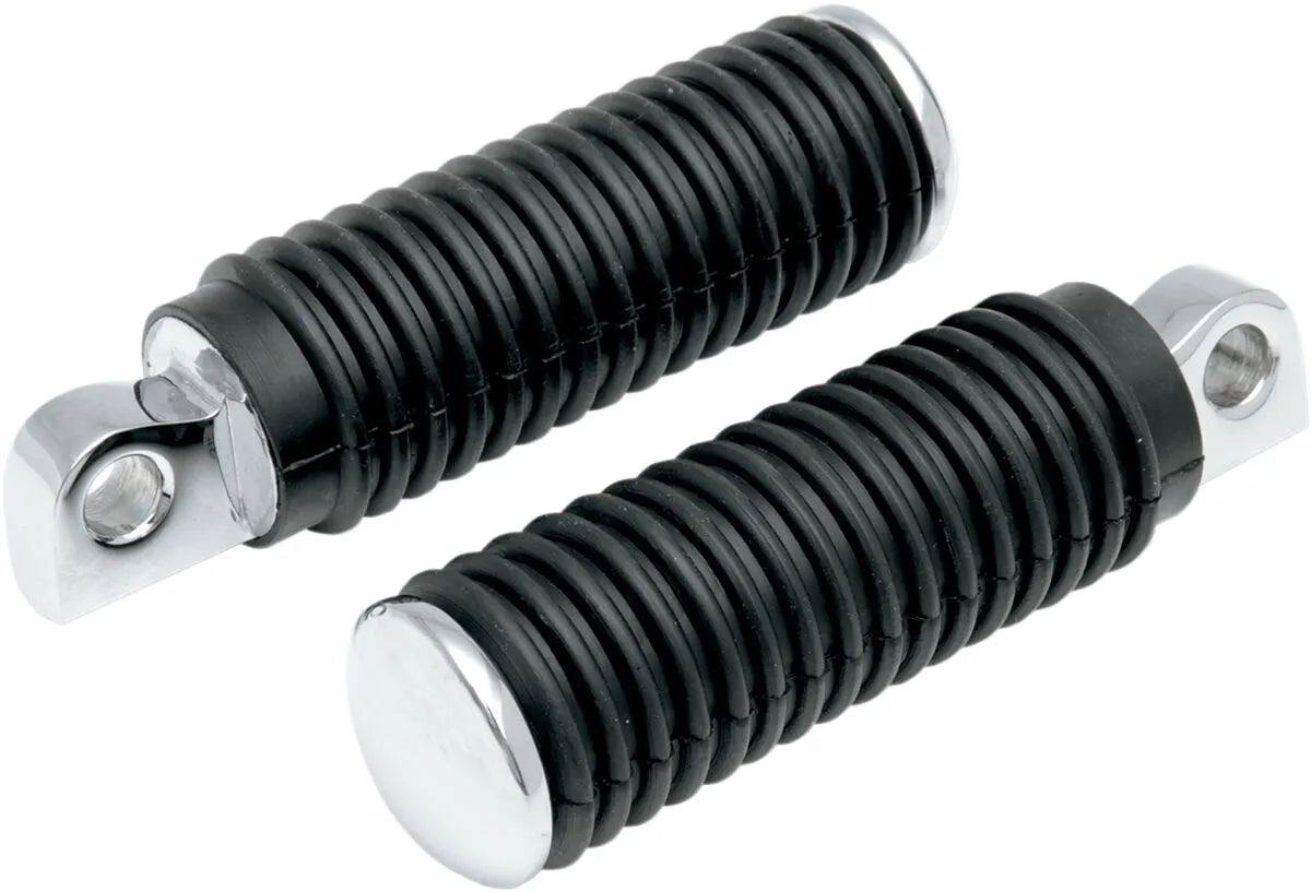 Drag Specialties Chrome Foot Pegs with Rubber Sleeves Highway bars & fotpinnar bild 3 PMMEDIA:ed7bb19faffa8657