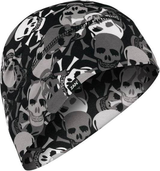 ZAN HEADGEAR SportFlex® Beanie med Allover Skull bild 1 PMMEDIA:21abd7dfda927557
