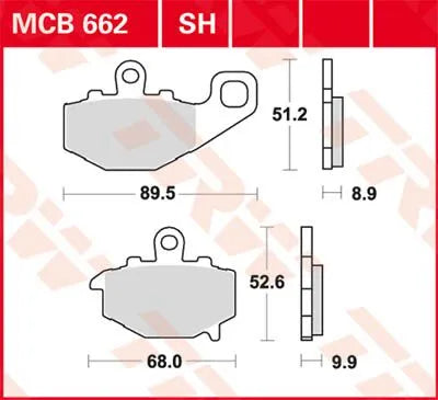 TRW All Round Sinterade Bromsbelägg MCB662 bild 1 PMMEDIA:e636b2199af15743